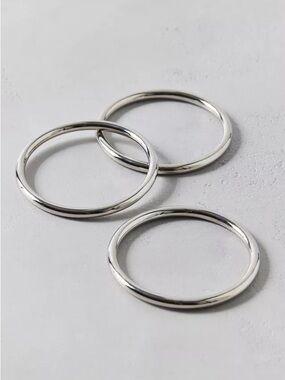 Nine West Silver Tone Bangle Bracelets NWT $24